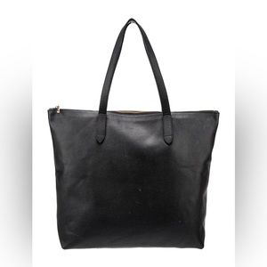 Cuyana Zip Top Leather Tote - Black